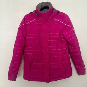 LANDS END HOODIE JACKET WOMEN SIZE S PINK